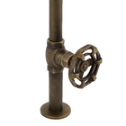 Torneira para Pia de Banheiro Cozinha Bica Alta Móvel Latão Industrial Volante Fani