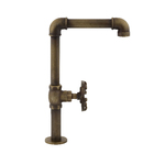 Torneira para Pia de Banheiro Cozinha Bica Alta Móvel Latão Industrial Volante Fani