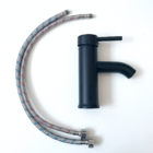 Torneira Pia Banheiro Preta Monocomando Baixa Inox Lavatorio