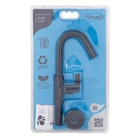 Torneira para Pia de Banheiro Bica Média Preto Fosco Clock Forusi