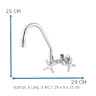 Torneira Pia Cozinha 2167 C/arejador 1/4 Volta C-31 Com Saída