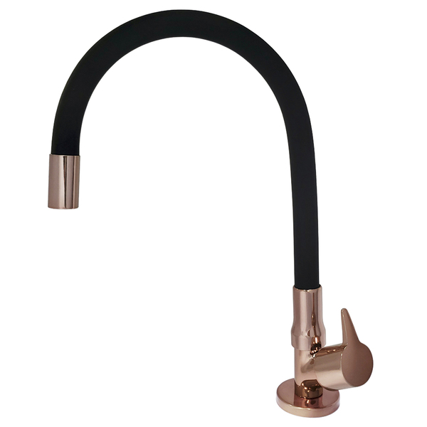 Torneira Pia Cozinha Bica Média Rose Gold Collorflex Easy DN15 Romar