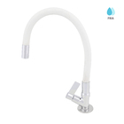 Torneira para Pia de Cozinha Bica Alta Cromada e Branca Colors Flex Delinia