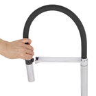 Torneira para Pia de Cozinha Bica Alta Cromado e Preto Doc Docol