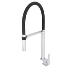 Torneira para Pia de Cozinha Bica Alta Cromado e Preto Doc Docol