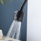 Torneira Pia Cozinha Flexível Preta AÇO INOX Gourmet 2 Saída