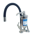 Torneira Pia Cozinha Mesa Preta Filtro Prata Gourmet