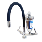 Torneira Pia Cozinha Mesa Preta Filtro Prata Gourmet