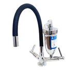 Torneira Pia Cozinha Mesa Preta Filtro Prata Gourmet Luxo Del