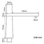 Torneira Pia Cuba Banheiro Monocomando Baixa Cinza Ca8201cz