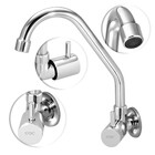 Torneira Pia e Parede Bica Alta Cromada Alavanca Light Stoc