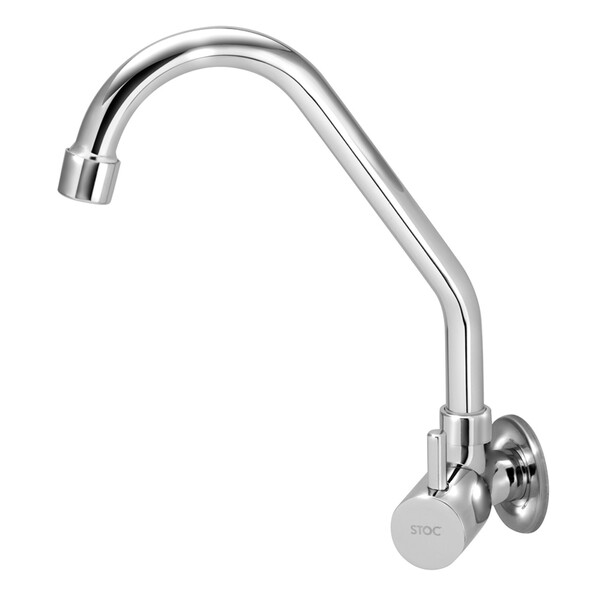 Torneira Pia e Parede Bica Alta Cromada Alavanca Light Stoc