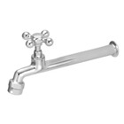 Torneira Pia e Parede Bica Reta Cromada Longa Light Stoc