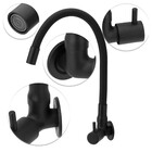 Torneira Pia e Parede Bica Alta Preta Color Stoc