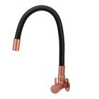 Torneira Pia e Parede Bica Alta Rose e Preta Color Stoc