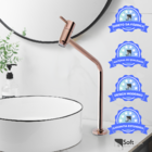 Torneira Pia Lavabo Lavatório Rosê Bancada Cuba Alta - Soft I