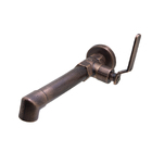 Torneira Pia Lavatório Parede Industrial Cobre Velho Luxo