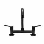 Torneira Pia Misturador Cozinha Bancada Preto Fosco Metal