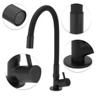 Torneira Pia Bica Alta Preta Color Stoc