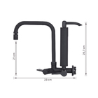 Torneira de Pia Alta Preto Clean Esteves