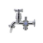 Torneira Pia Tanque Maquina Duas Saídas C/ Bico Cromado Abs