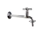 Torneira Pia/tanque Metal 1158 20cm C/bico Cromado Metal 1/4