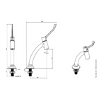 Torneira Plástica Clínica Hospitalar Blukit De Bancada Cromada