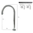 Torneira Pratica Clean Lavatório Alta Metal Luxo 1/4v