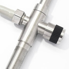 Torneira Pré Lavagem Aço Inox Mesa Com Ducha Extensível Escov