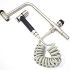 Torneira Pré Lavagem Aço Inox Mesa Com Ducha Extensível Escov