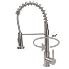 Torneira Premium Escovada Monocomando Gourmet De Bancada