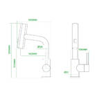 Torneira Premium Monocomando Rotação 1080° 3 Jatos - Inox