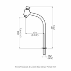 Torneira Pressurizada Para Lavatório Mesa Cuba De Apoio - Per