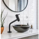 Torneira Preta Banheiro Light 1/4 De Volta Metal Fosco