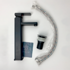 Torneira Preta E Valvula Click 1 1/4 Inox Kit Banheiro Ralo P