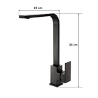 Torneira Preta Luxo Monocomando Bancada Mesa Articulada Banca