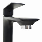 Torneira Preta Misturador Monocomando De Mesa Para Banheiro