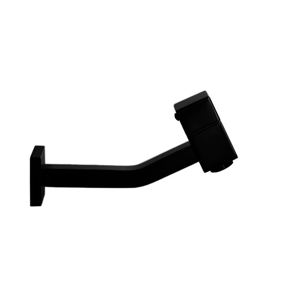 Torneira Quadrada 1/4 De Volta Parede - Preta