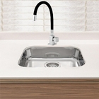 Torneira Quadrada Cozinha Bancada/mesa 4130 Cano Preto Flexív