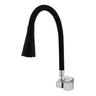 Torneira Quadrada Cozinha Veneza Parede 4120 Cano Preto Flexí