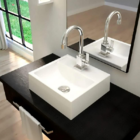 Torneira Quadrada de Luxo para Lavatório (Corpo 3/4") - CasaG