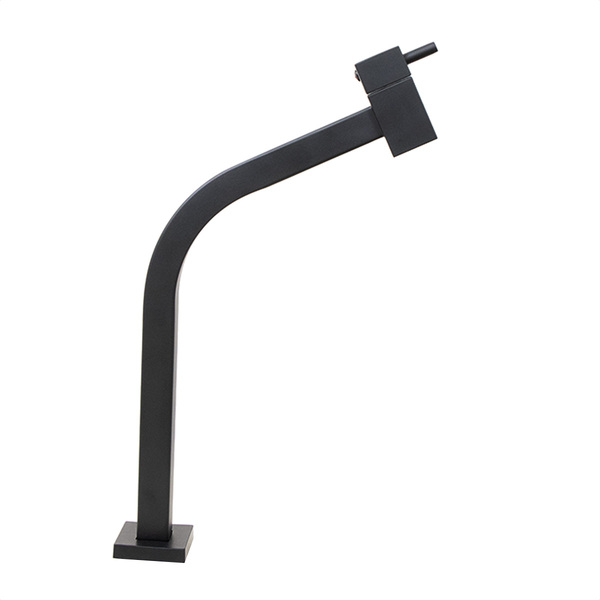 Torneira Quadrada Link Cuba Angular 45 Graus Mesa Inox Black