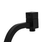 Torneira Quadrada Link Preta Para Banheiro 90º Bica Alta