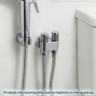 Torneira Registro Duplo Inox Cromado Para Ducha Higienica 2 S