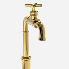Torneira Retrô Alta De Água Fria Para Banheiro (aron Dourada)