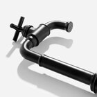 Torneira Retrô Alta De Água Fria Para Banheiro (aron Preta)