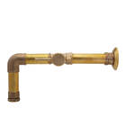 Torneira Retro Industrial De Parede Para Lavabo Polida 2337