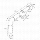 Torneira Retro Industrial De Parede Para Lavabo Polida 2337