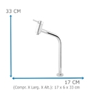 Torneira Slim Link Oliveira 3030 De Mesa Para Banheiro Ou Coz