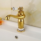 Torneira Super Luxo Ouro Pia / Lavabo Vintage + Porcelana